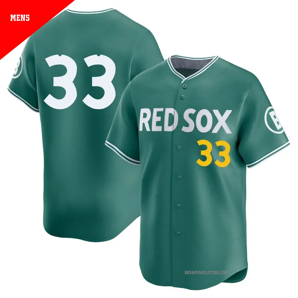 Men's #33 Jason Varitek Boston Red Sox Green Limited 2025 City