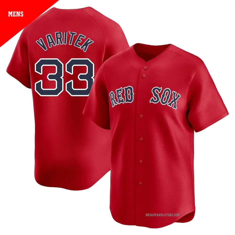 Men's #33 Jason Varitek Boston Red Sox Red Limited Alternate Jersey
