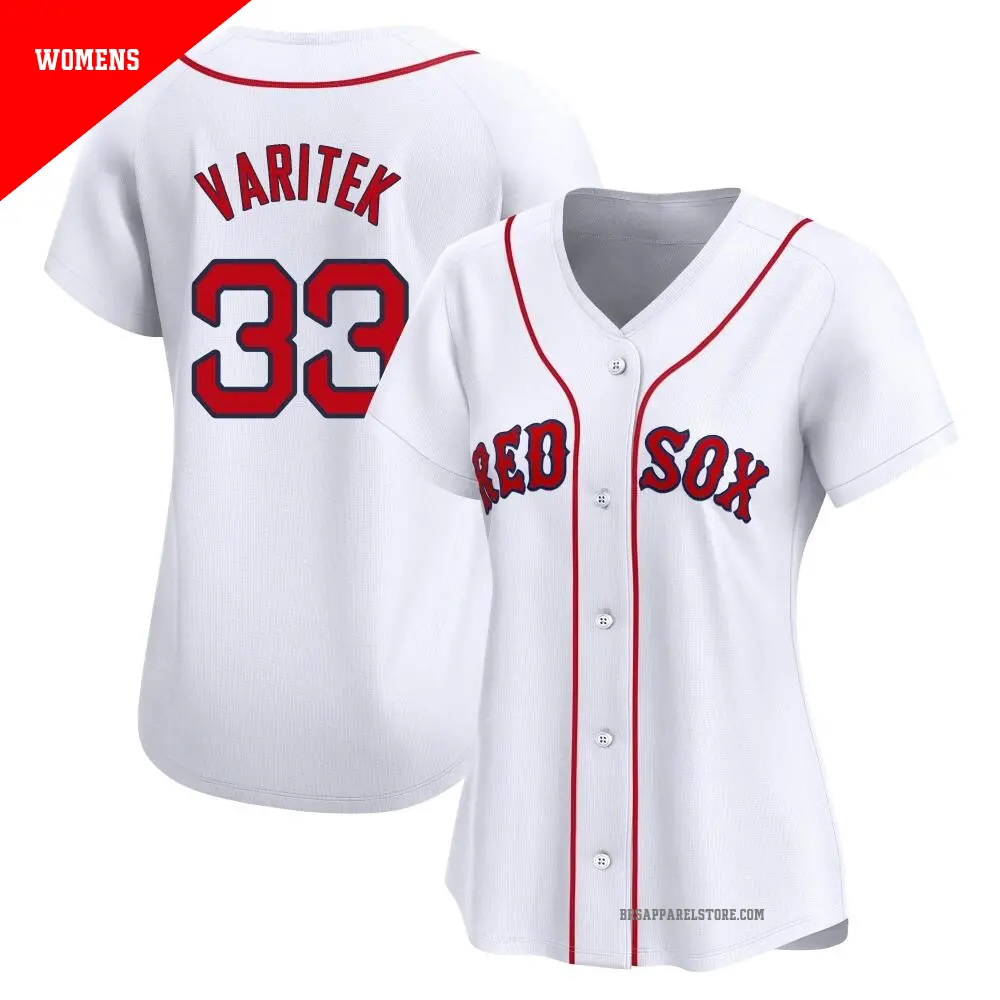 Youth #33 Jason Varitek Boston Red Sox White Replica Home Jersey